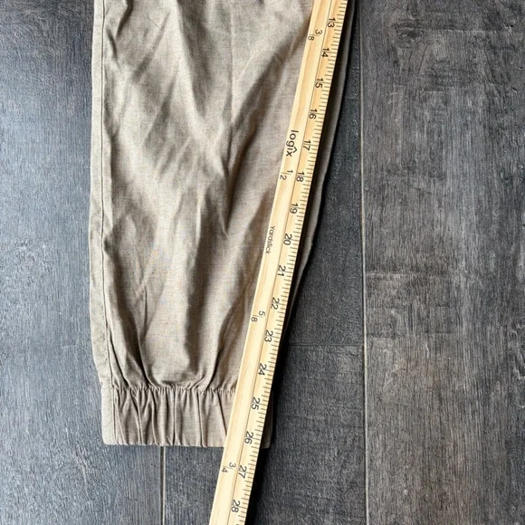 Prana Women's Tan Elastic Waist Jogger Pants - Picture 9 of 10